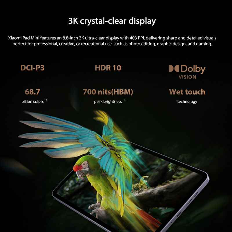 Miniatura: Xiaomi Pad Mini Global Version MediaTek Dimensity 9400+ 8.8" 3K ultra-clear disp