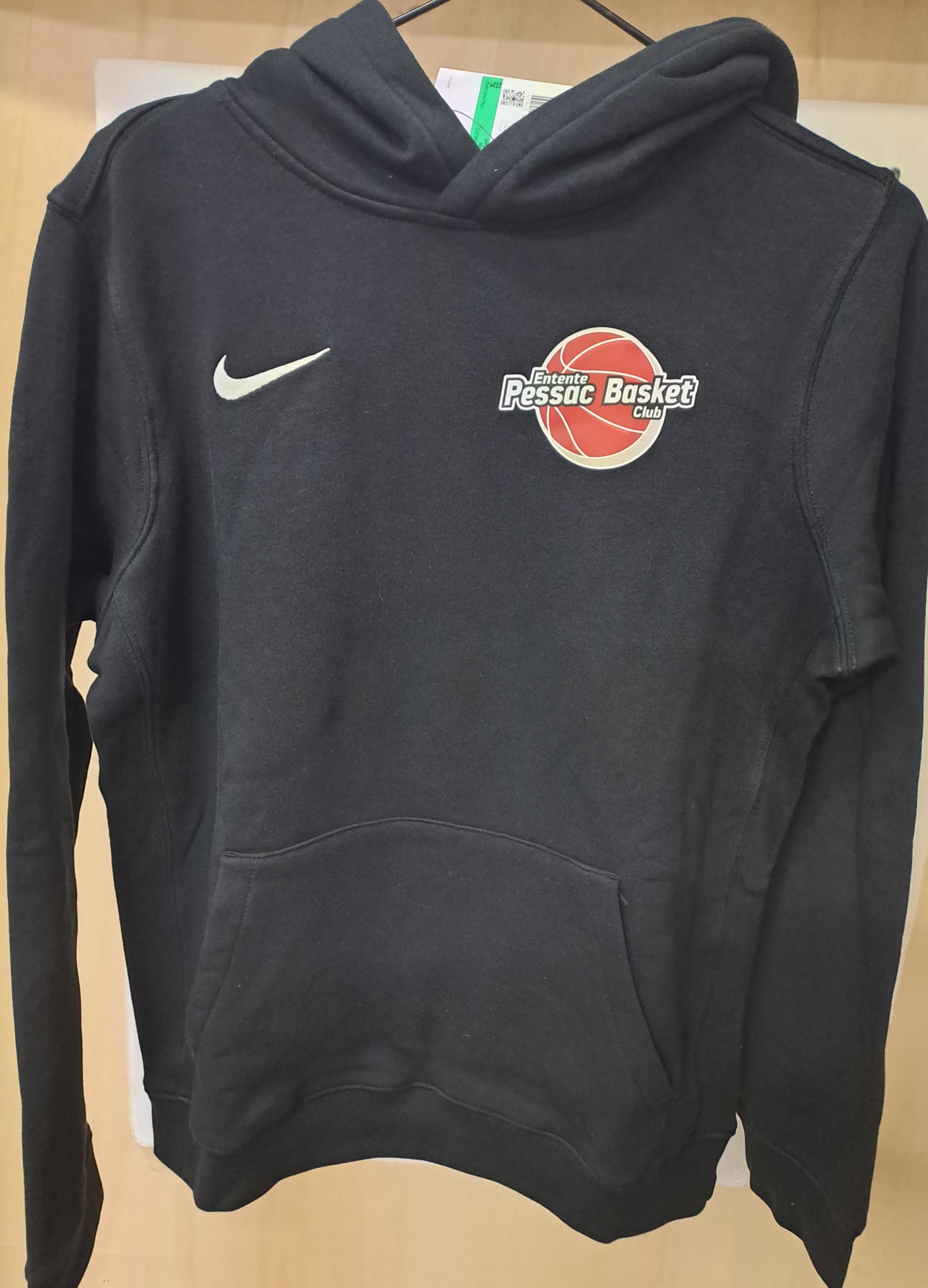 Sweat Nike à capuche Homme Entente Pessac Basket Noir