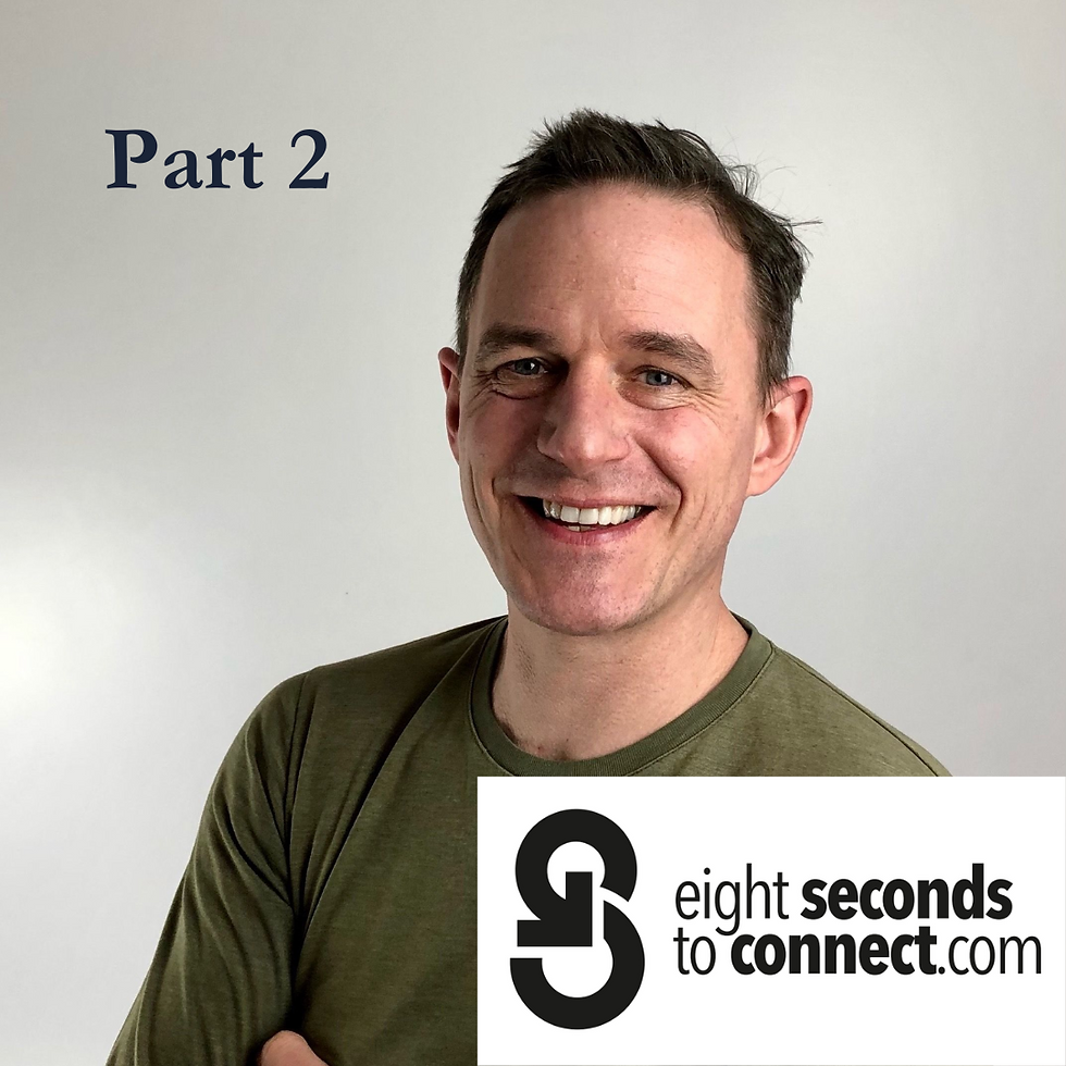 Photo of Martin Barnes, founder of 8 Seconds 2 Connect, smiling confidently at the camera. He is a seasoned presentation coach known for his extensive experience in pitching ad campaigns to major brands like Nike, VW, Mercedes, and BMW. His background in transforming communication strategies in the business world is evident in his professional demeanor