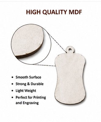 Thumbnail:  Personalised Photo Keychain Bell Shaped Double Sided 