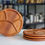 Thumbnail: Vintage teak tapas plates