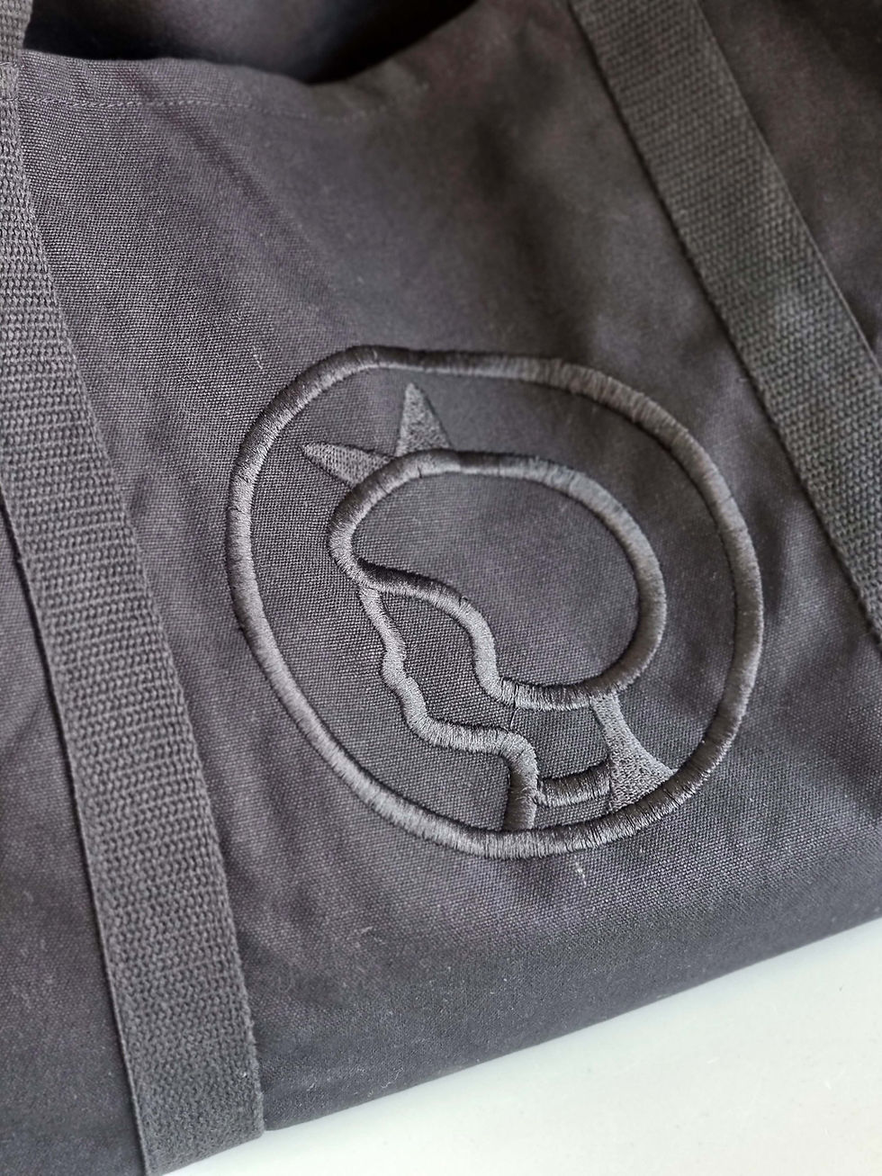 Thumbnail: Black IRMA cotton tote bag