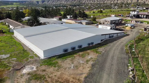 სენდვიჩ პანელებით აშენებული კვერცხის შესანახი მაცივარი