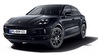 rent black Porsche cayenne
