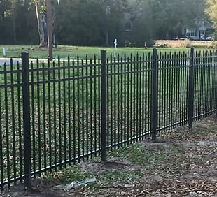 4' Black three rail staggered three rail press point