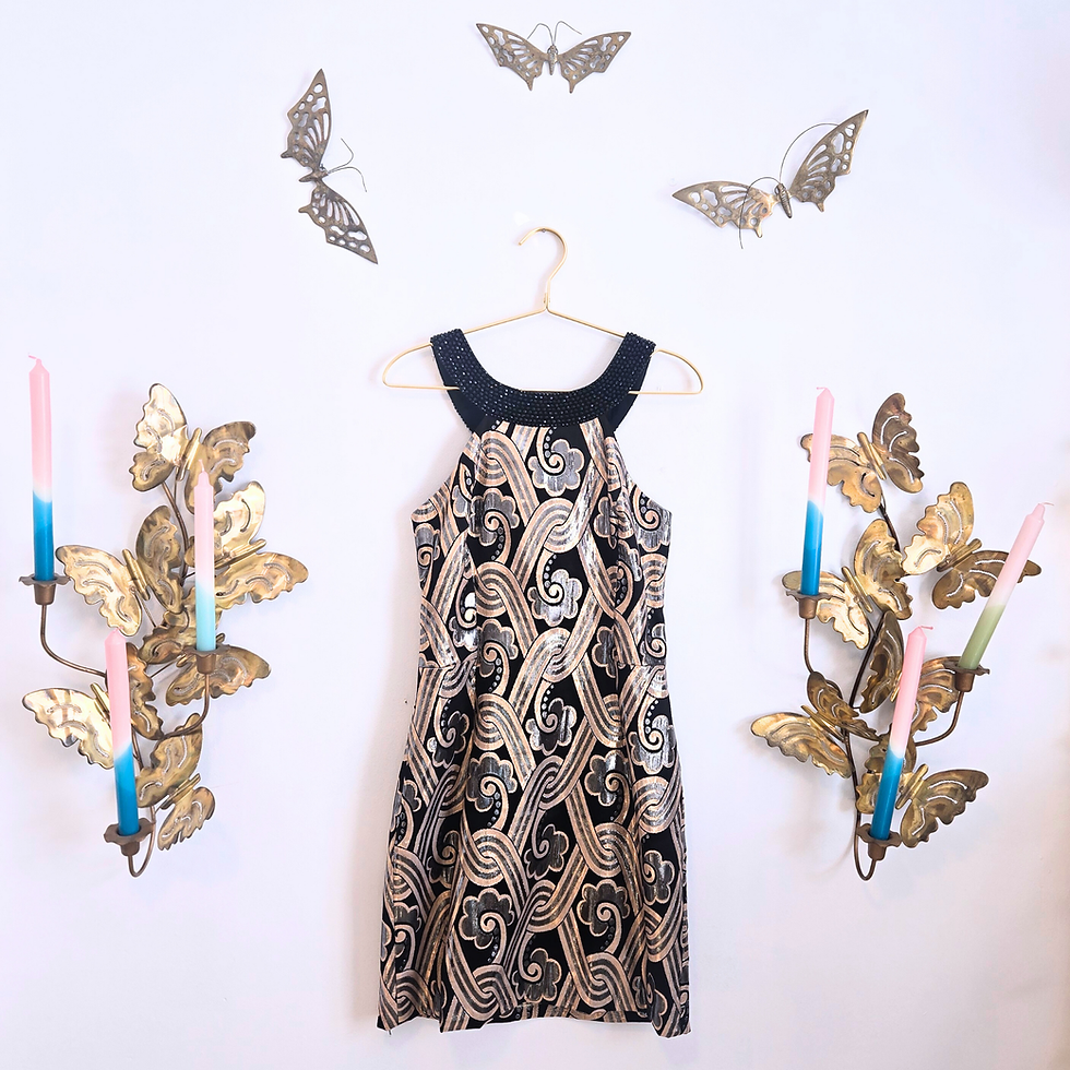 Thumbnail: Lilly Pulitzer Black, Gold, & Silver Dress