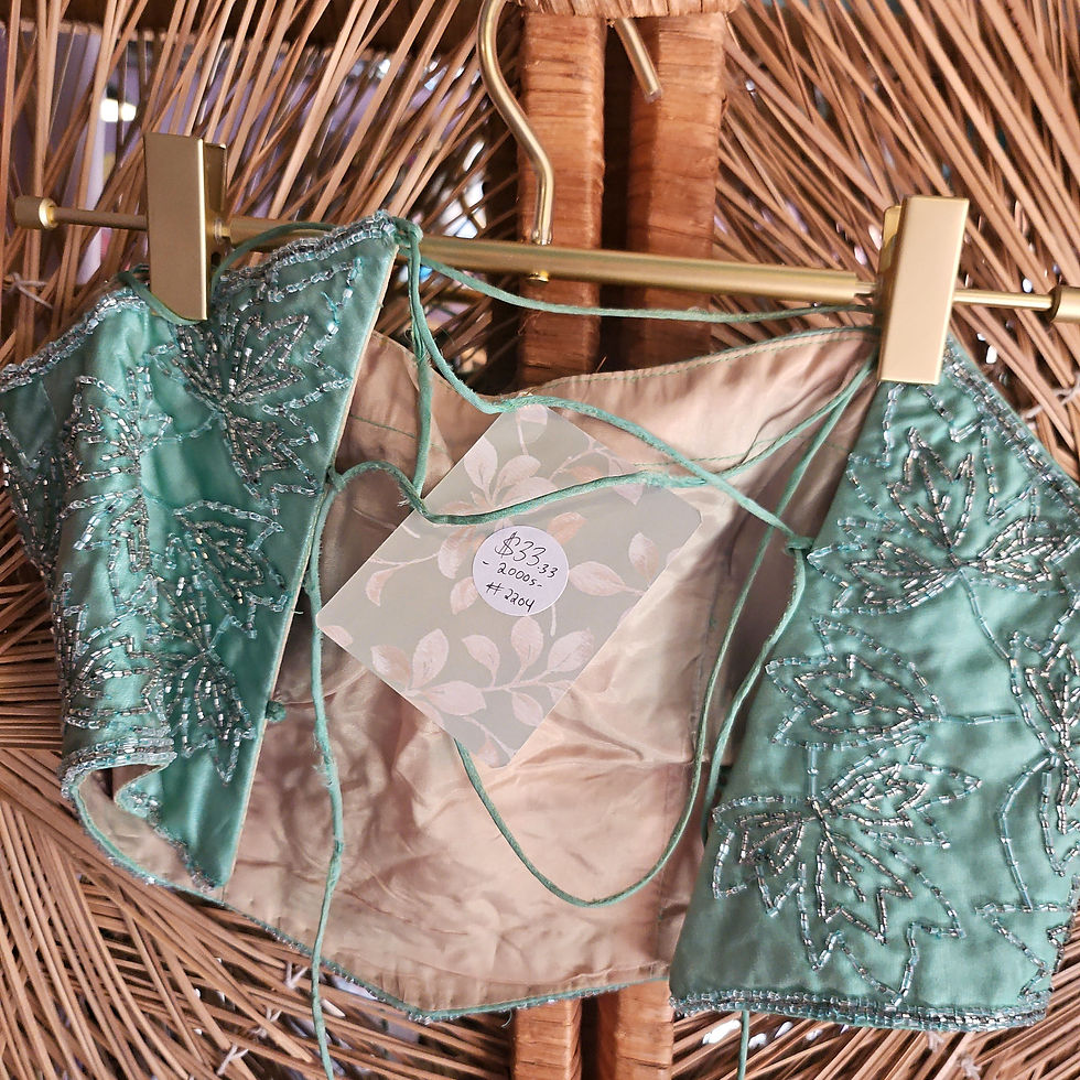 Thumbnail: Teal Sequin Bustier by Alyce