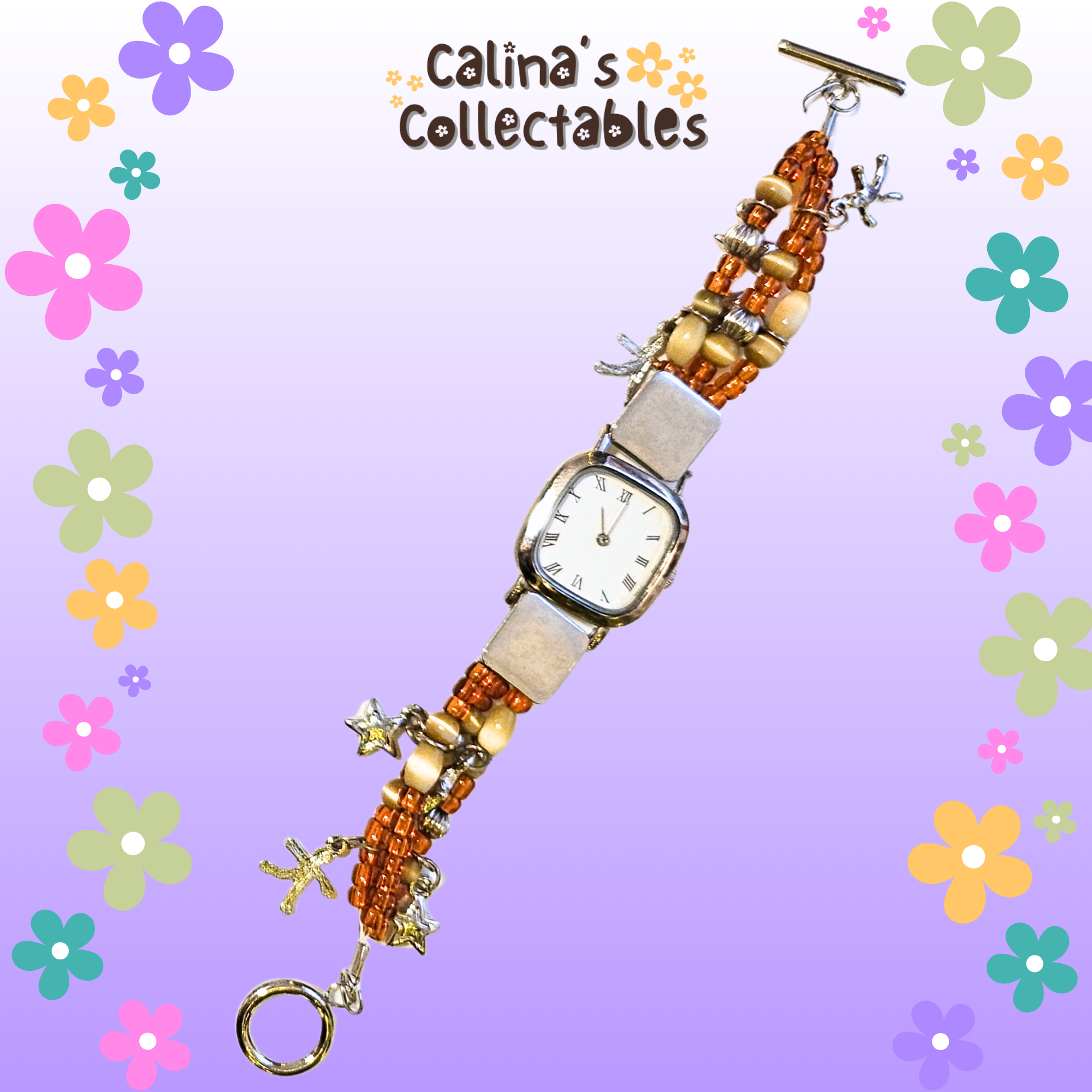 Star Beaded Charm Watch