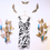 Thumbnail: Sequin Hearts Zebra Print Mini Dress