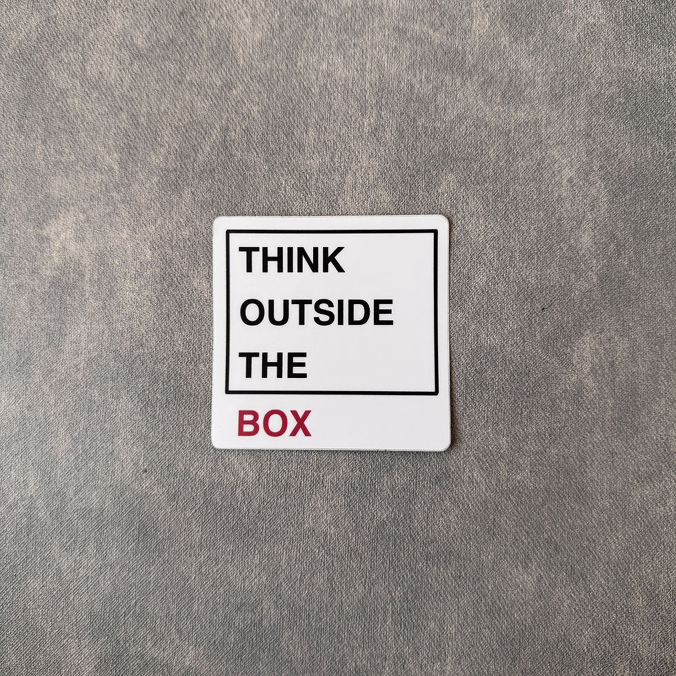 Thumbnail: Think outside the box sticker