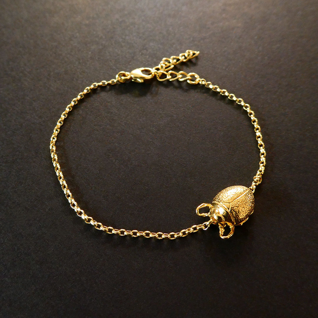 Bracelet Scarabée vermeil
