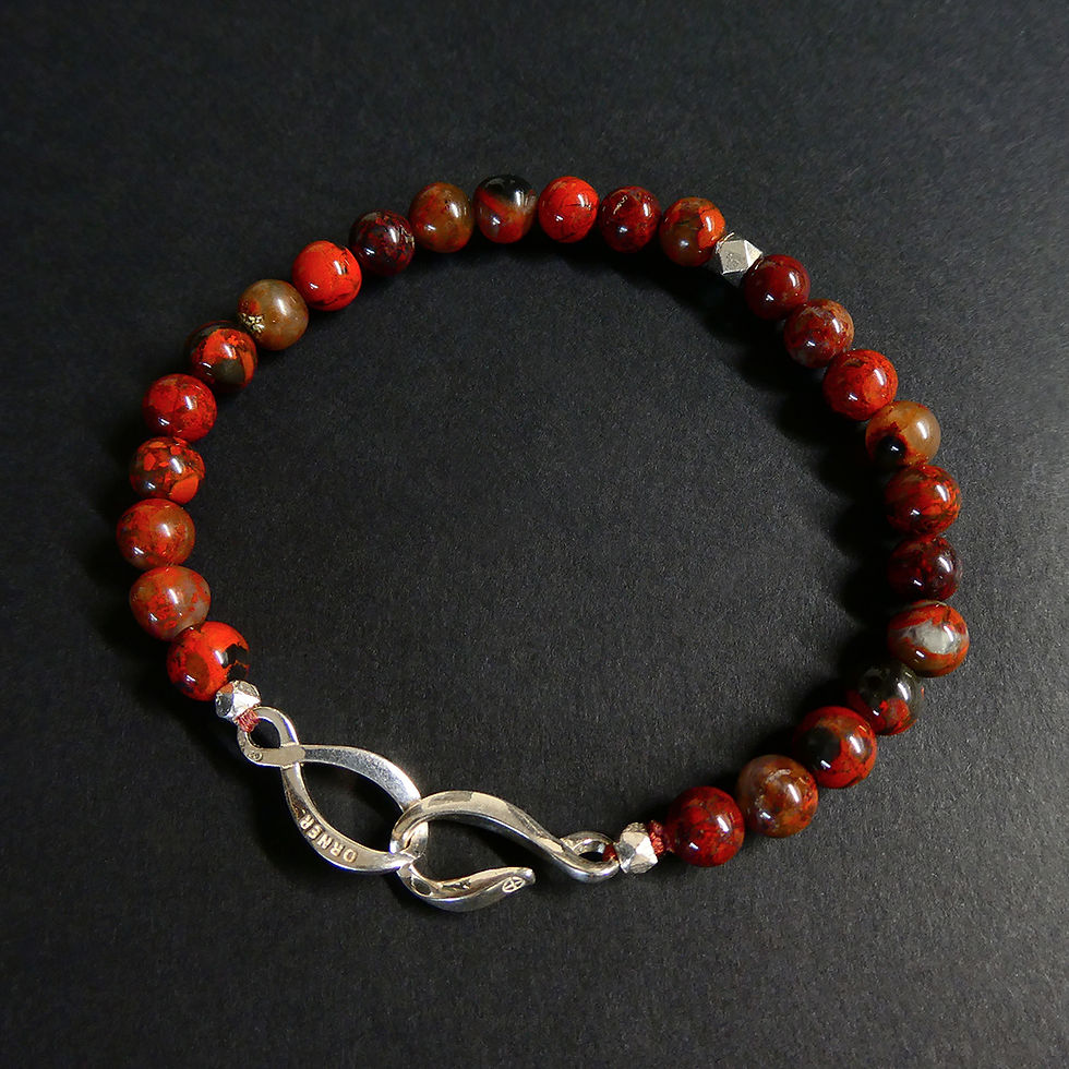 Miniature : Bracelet perles et fermoir Infini