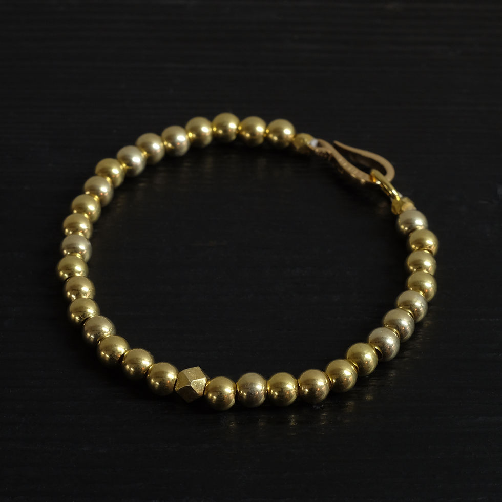Thumbnail: Pearl bracelet and vermeil "Crochet" clasp