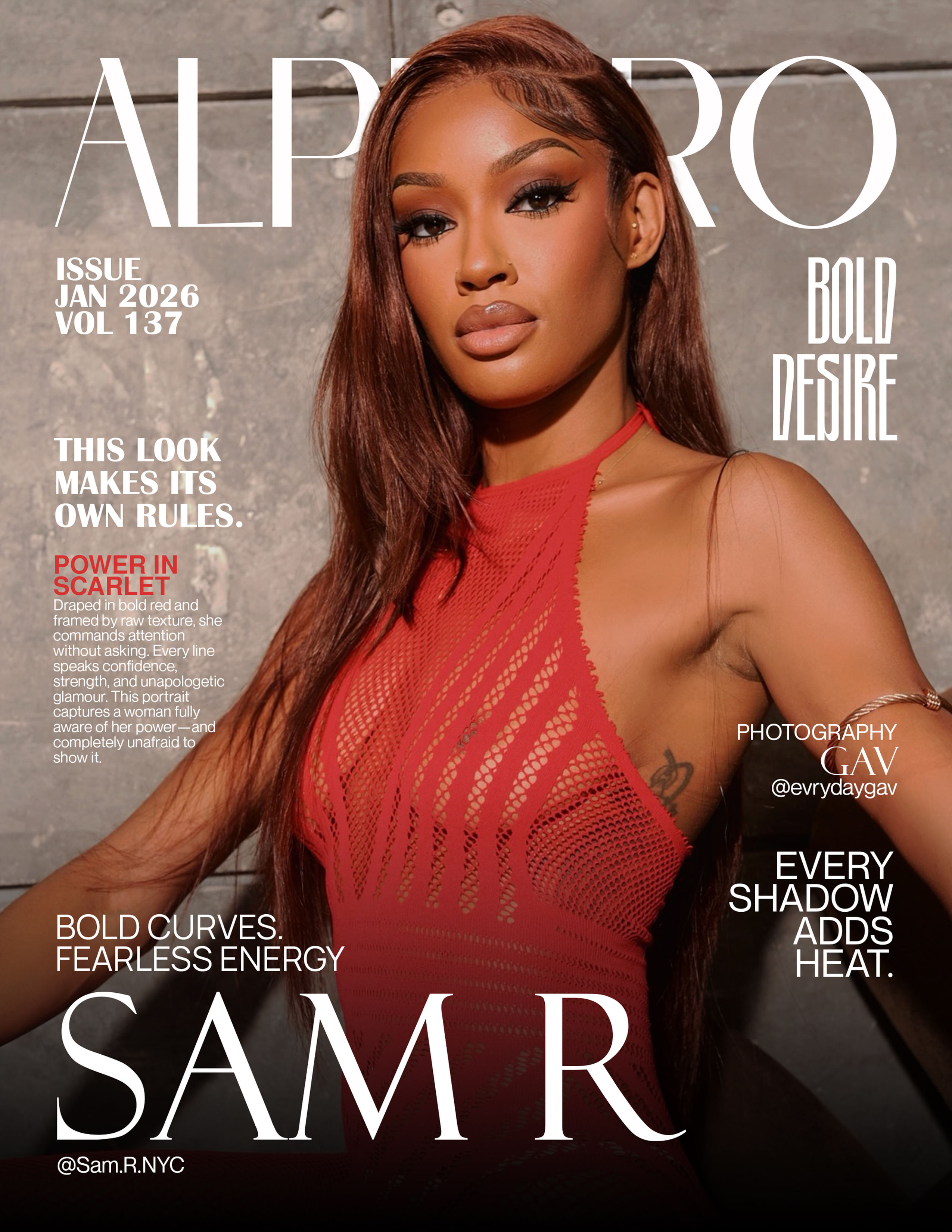 Printed copy 'Boudoir Edition' Jan. 2026 Vol 137