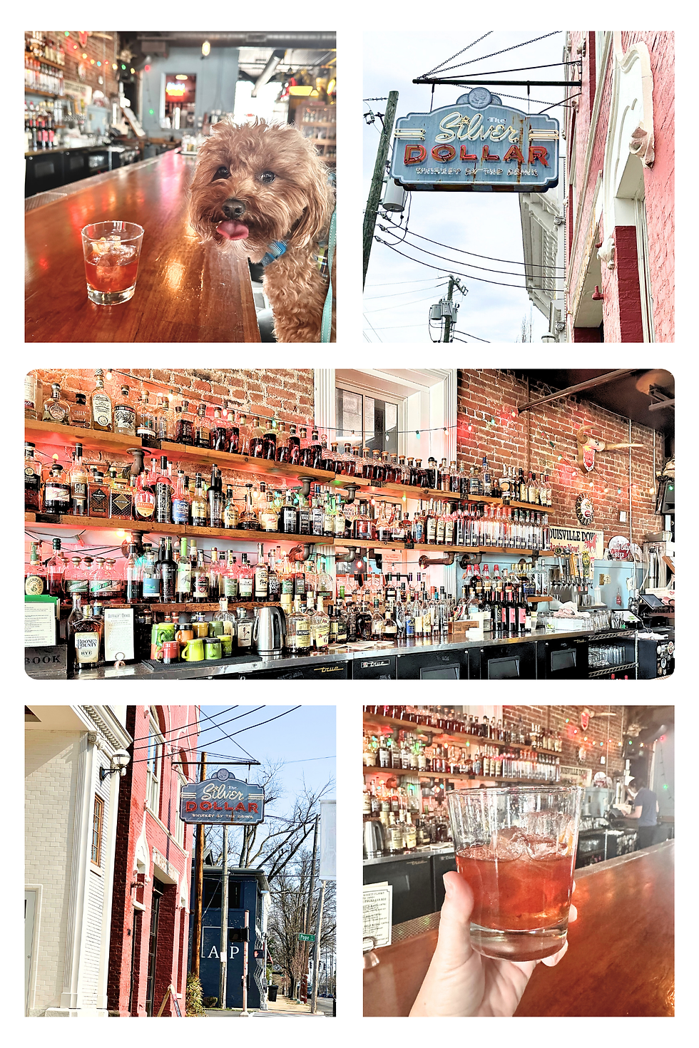 Silver dollar bourbon bar and restaurant in Louisville Kentucky