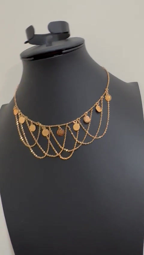 Thumbnail: Ginaya (coin) dangles necklace