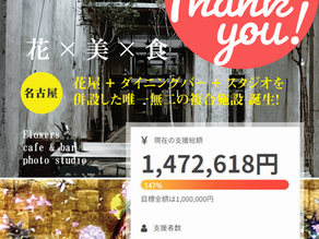 クラウドファンディングへのご支援、心より感謝申し上げます。