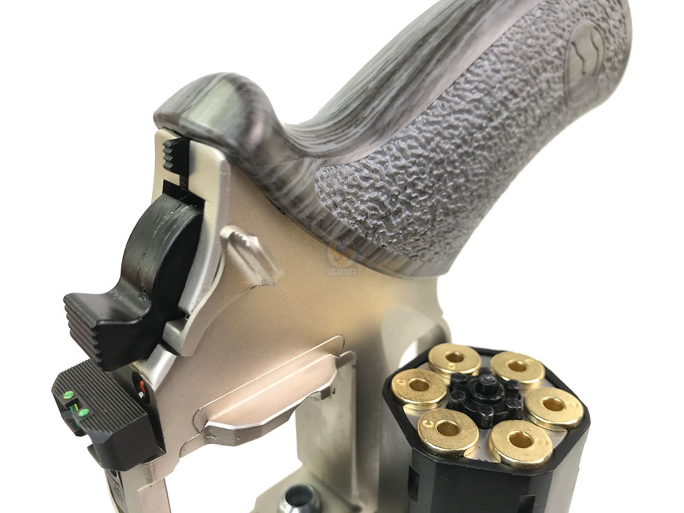 Thumbnail: BO Chiappa Rhino 50DS .357 CO2 Revolver Silver (BK Cylinder), Limited Edition
