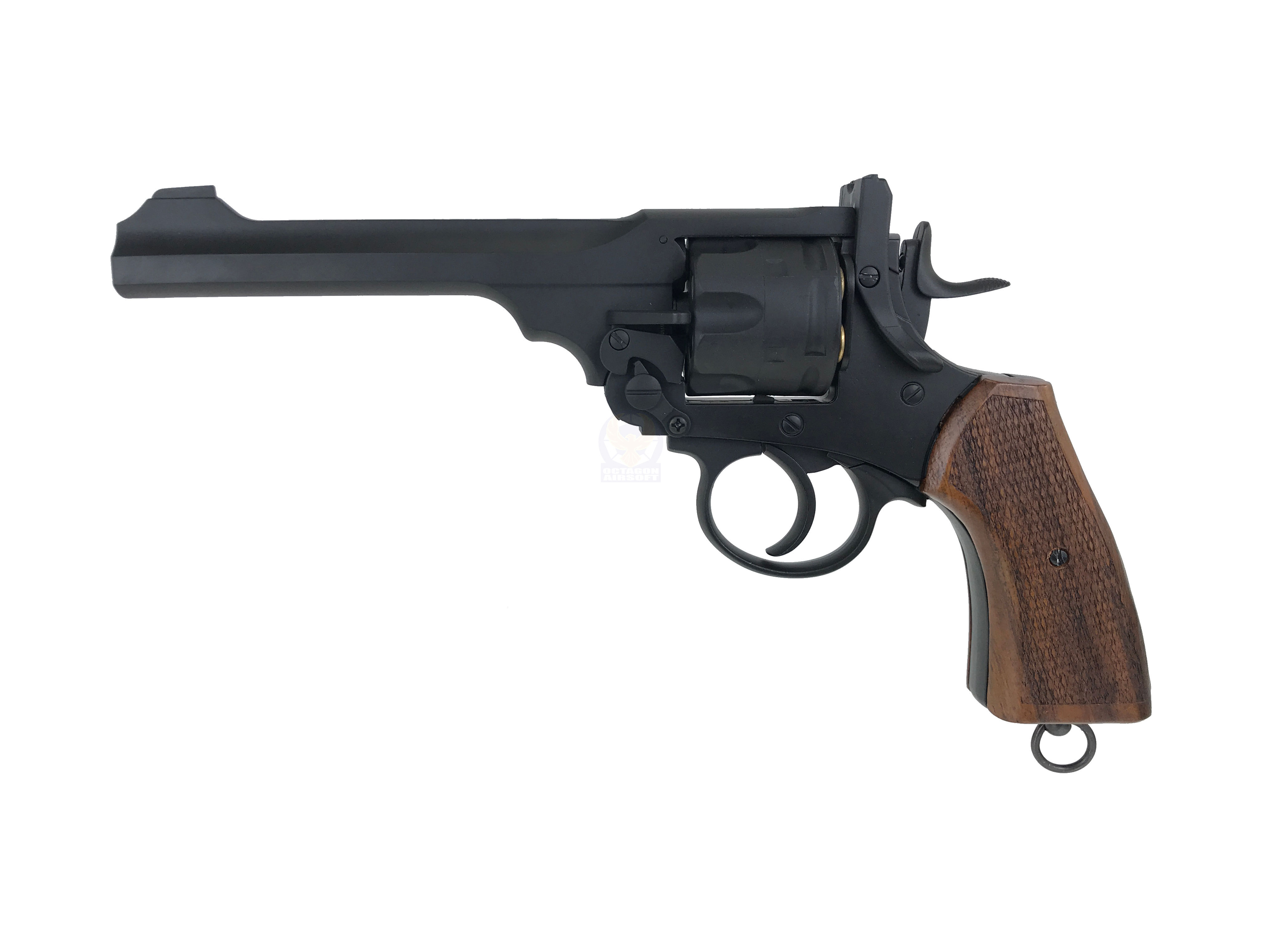 FCW Webley MKVI Break Top CO2 Revolver (International Version) with Wood Grip