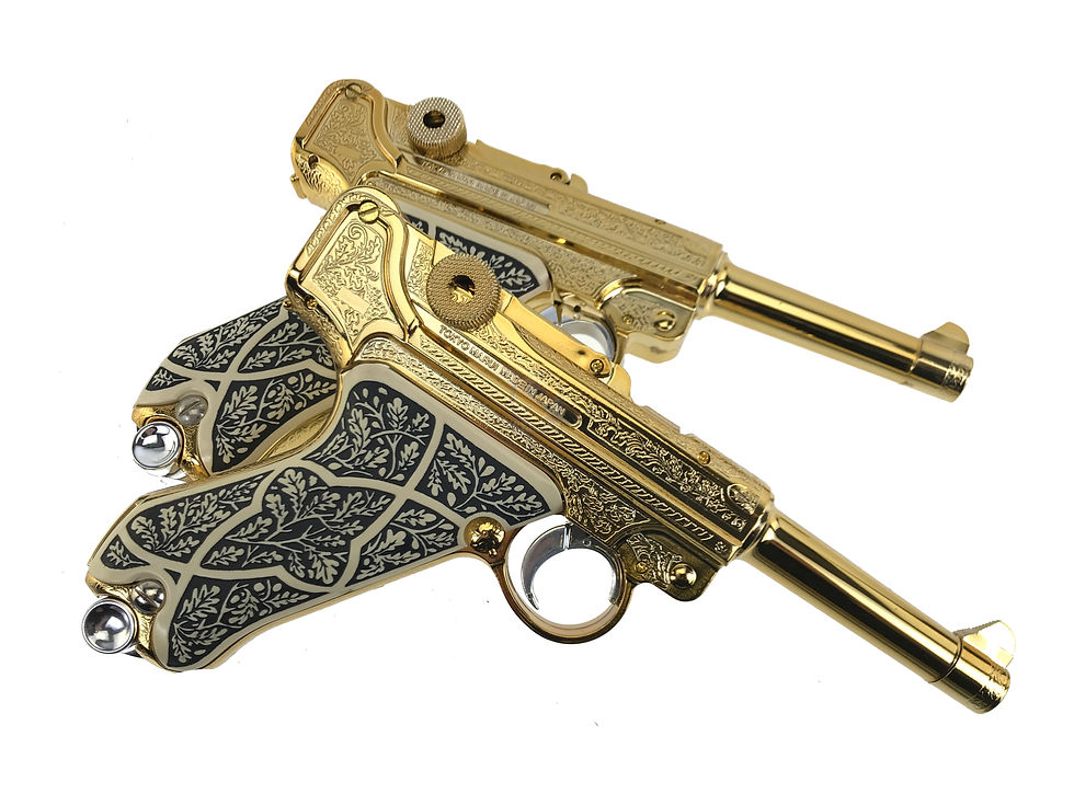 Thumbnail: Tokyo Marui Ashford Gold Lugers Resident Evil Biohazard