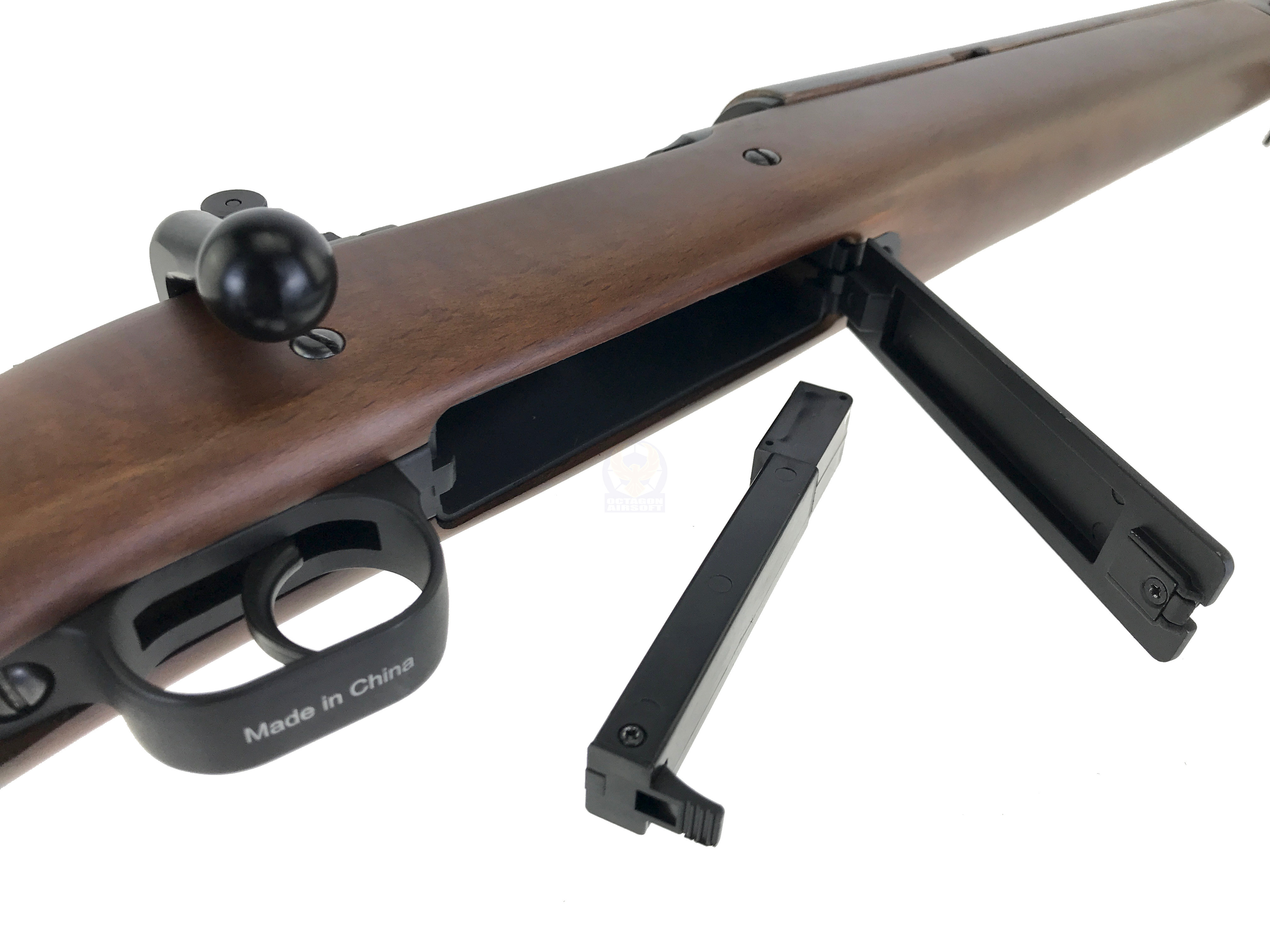 S T M1903a3 Spring Powered Bolt Action Airsoft Rifle Octagon Airsoft