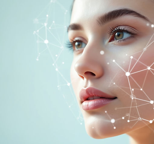 Woman with Chemical Overlay over Face Licensed for Commercial Use via AdobeStock_138810427