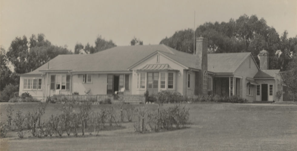 Haddington Homestead overlooking the farm, Te Awanga