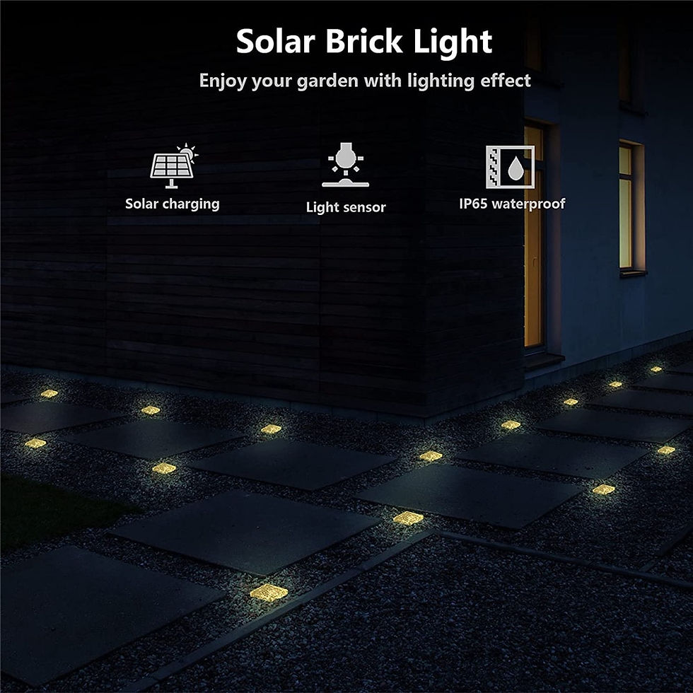 Thumbnail: Solar Brick Ice Cube LED Light Outdoor Waterproof 