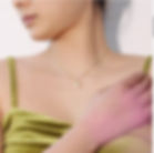 Thumbnail: Gold Cat Charm Necklace in 925 Sterling Silver