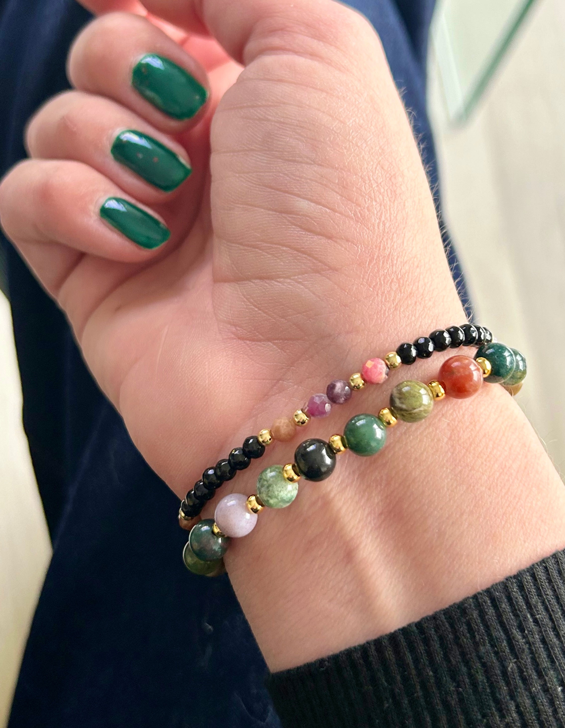 Bransoletka Agat Indyjski 