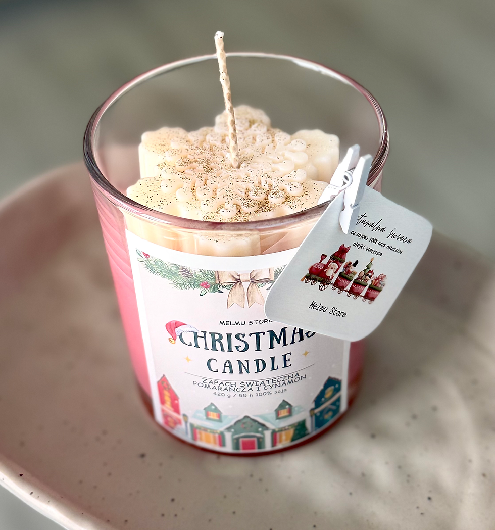 Miniatura: Świeca sojowa „Świąteczne ciasteczka”