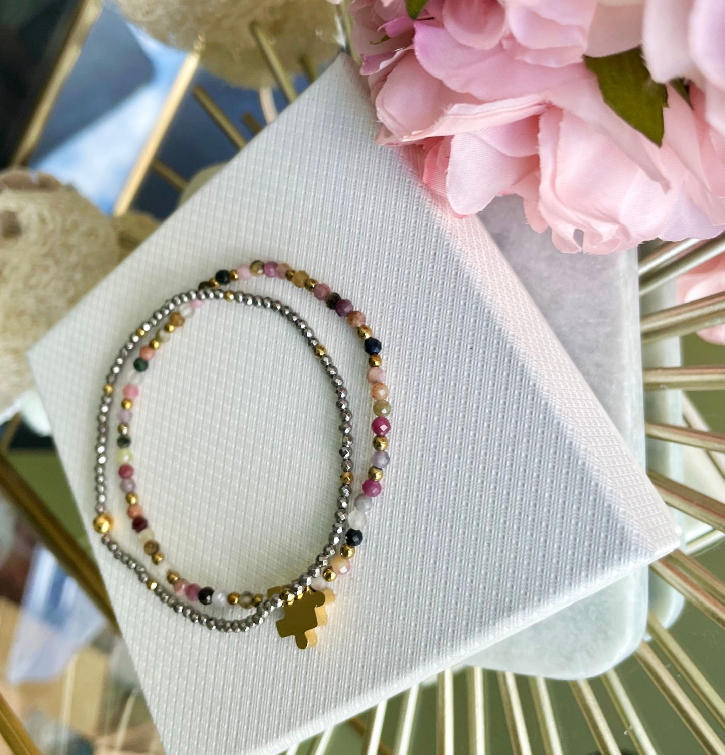 Bransoletka „ golden puzzle”