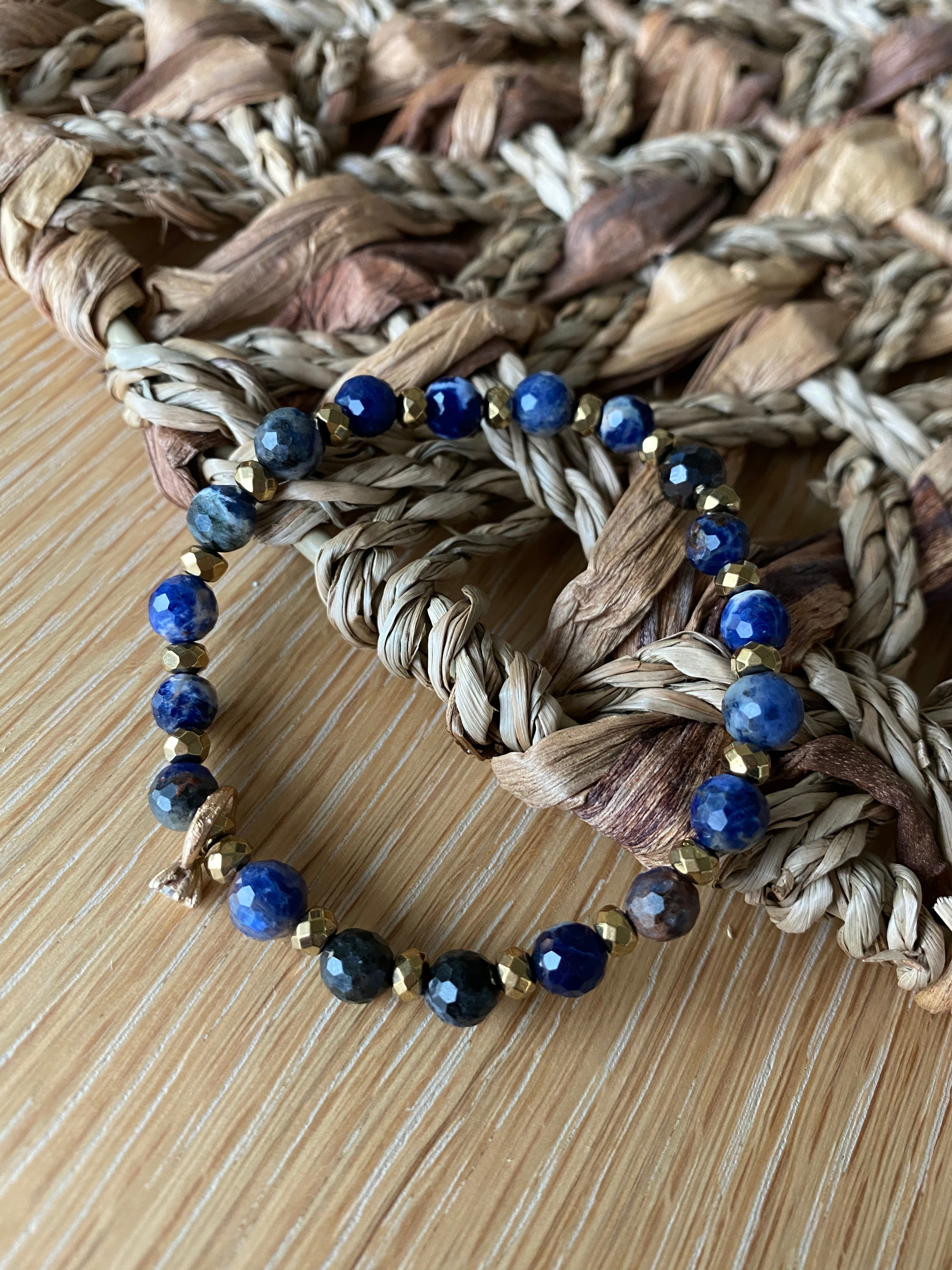 BRANSOLETKA SODALIT RING 