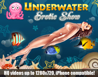 underwater show, nude teenager