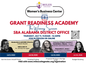 The Winning Season: Grant Writing Academy hosted by Talibah Bayles Miles College Women's Business Center Director