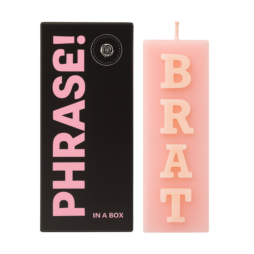 Phrase in a Box | BRAT Candle