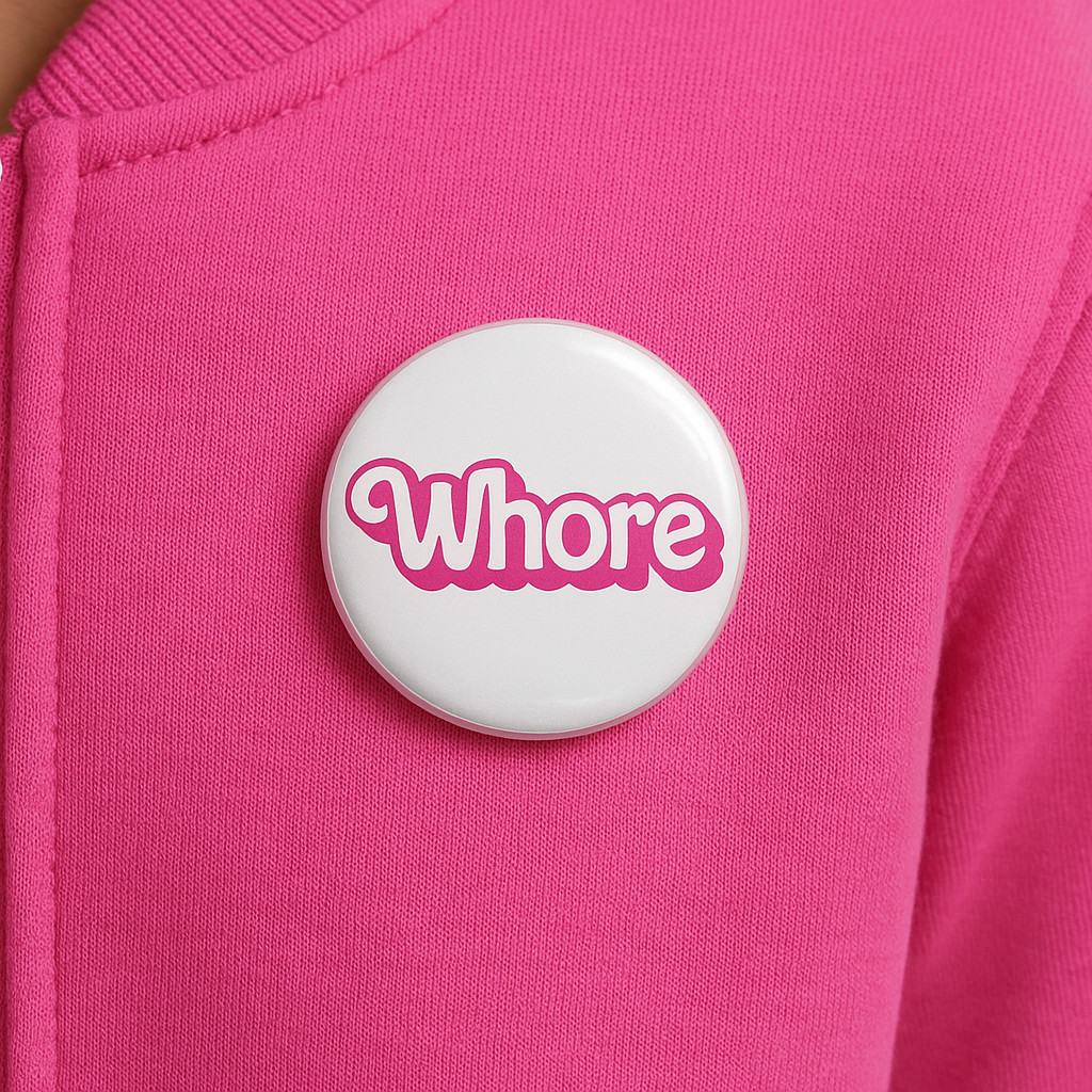 Whore | Badge | 32mm