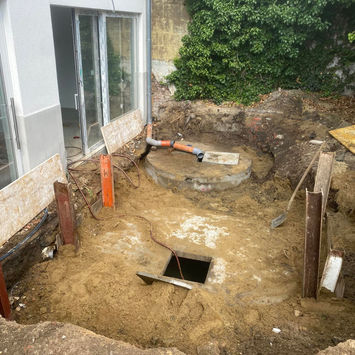 Rioleringswerken - waterput