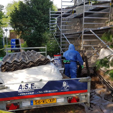 Huizen, woning golfplaten