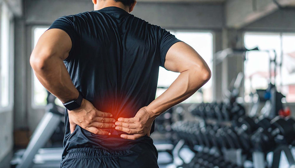 man met lage rugpijn