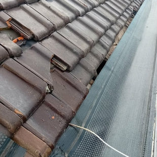 Dakgoot bekleden in pvc