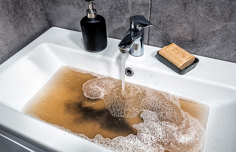 une canalisation encrassée