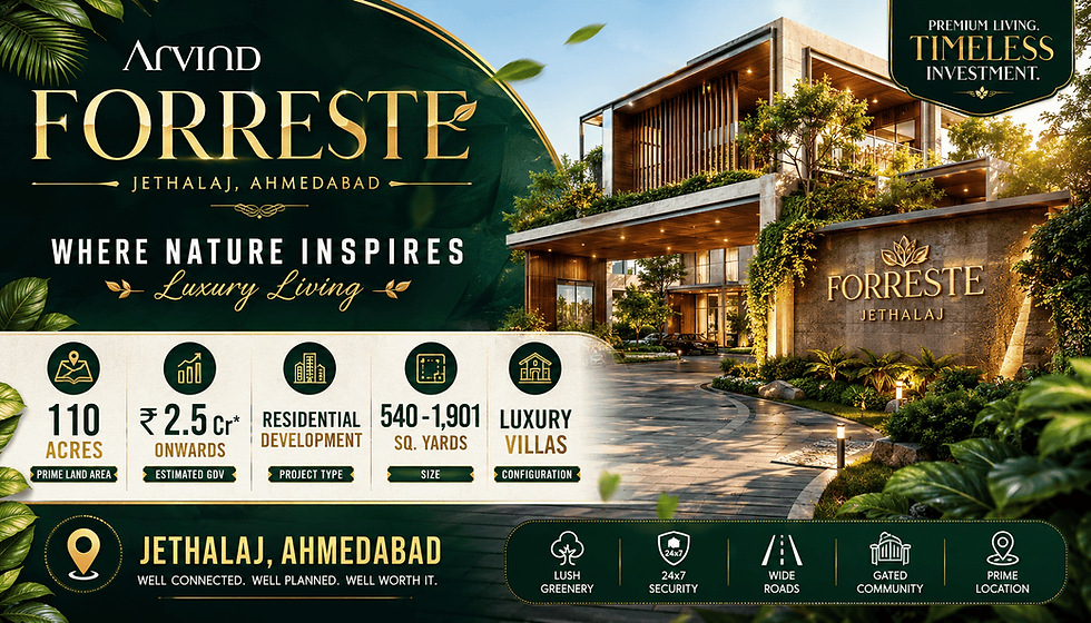 Luxury Villas in Ahmedabad: Spacious Homes with High Investment Potential