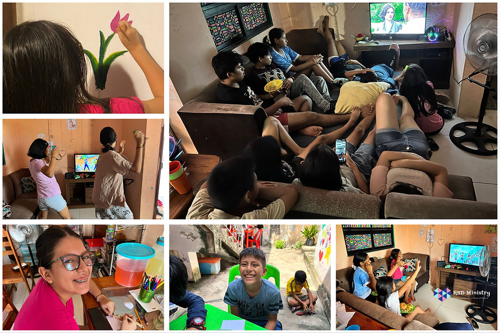 A collage of ministry photos since moving it back to our house!