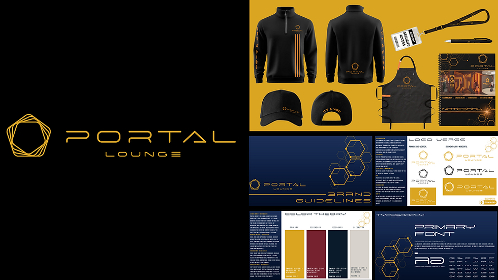 Portal Lounge Design Samples by AIR/INK Creative