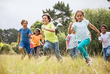 Kids Running Outdoors