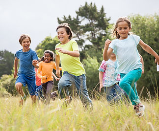 Kids Running Outdoors