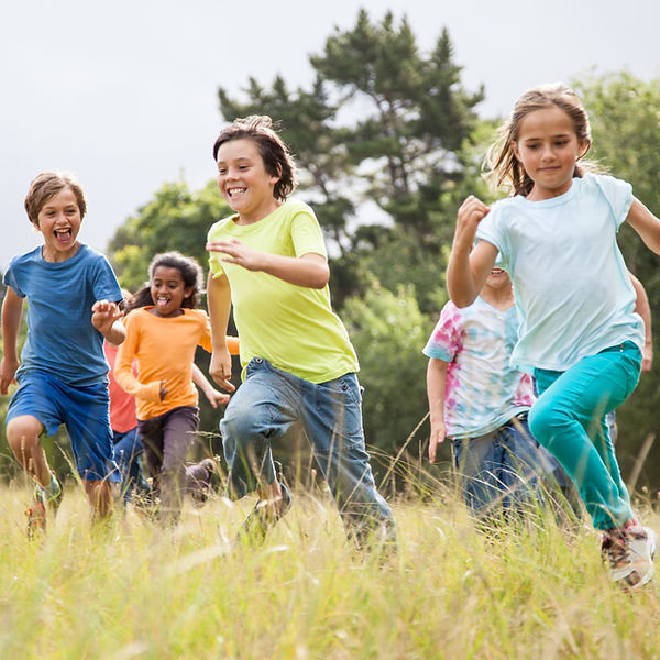 Kids Running Outdoors