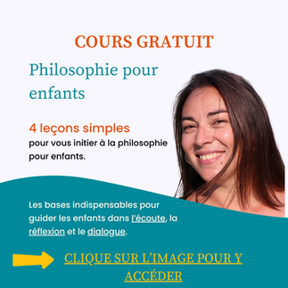 Cours gratuit en ligne philosophie pour enfant formation