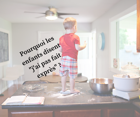 Pourquoi les enfants disent: “J’ai pas fait exprès”?